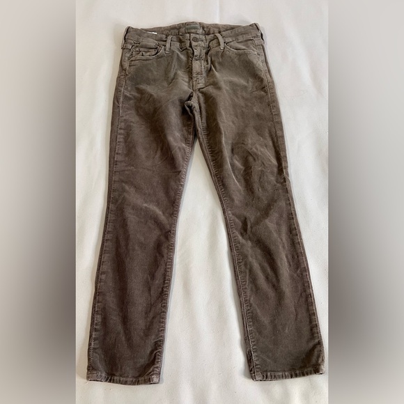 Mother The Looker Crop  Hopstcotch Corduroy Pant USA Made‎ Women’s Sz 29 - Picture 1 of 11